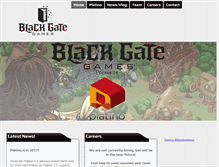 Tablet Screenshot of blackgategames.com